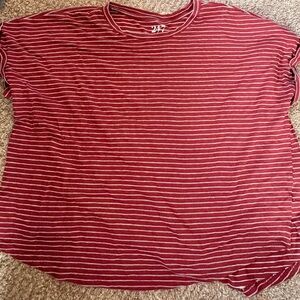 Striped Red Women's Top